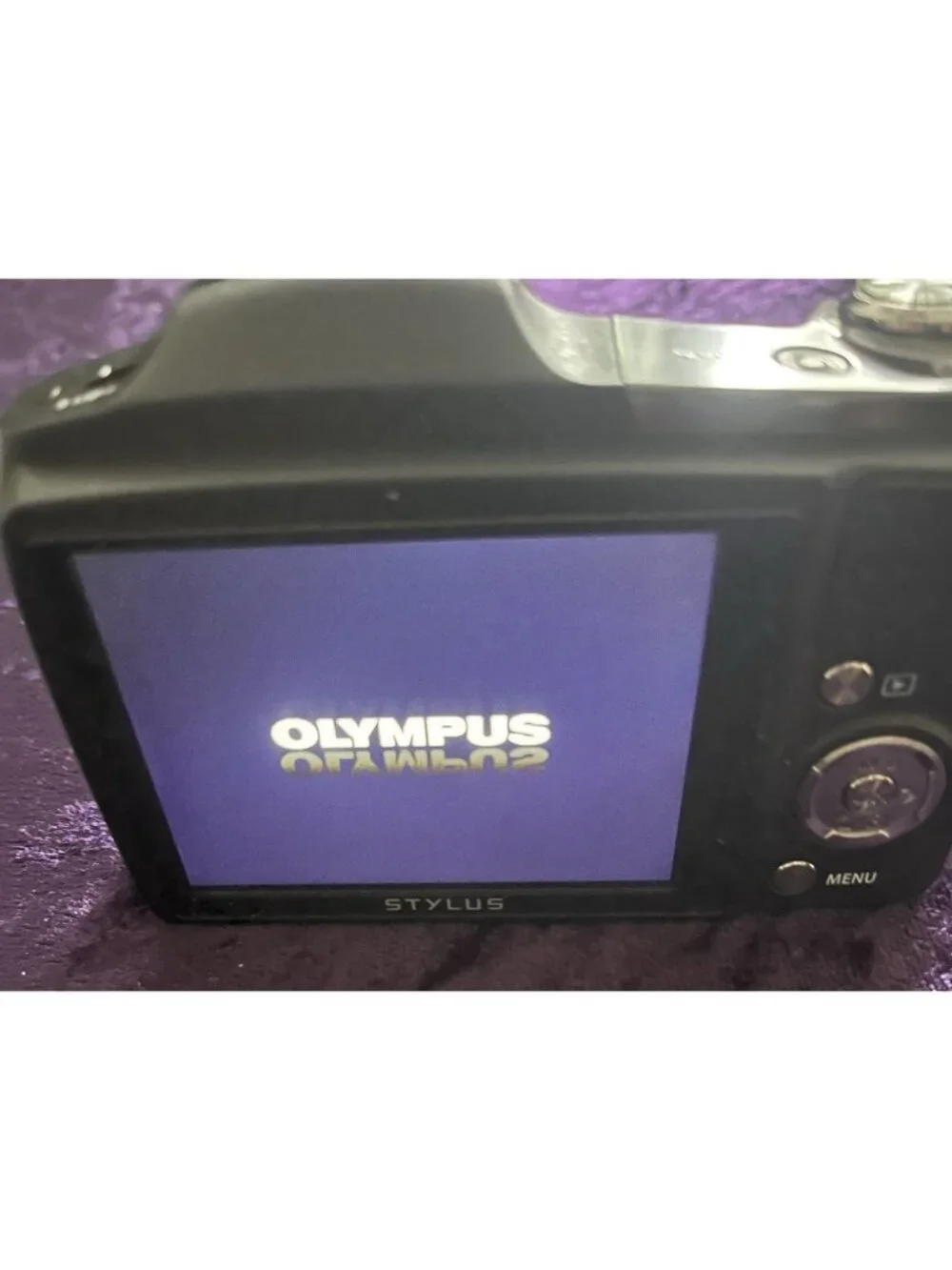 Olympus Stylus SZ-17 24x HD Digital Camera W/ Battery Box Book Disk Cords No SD